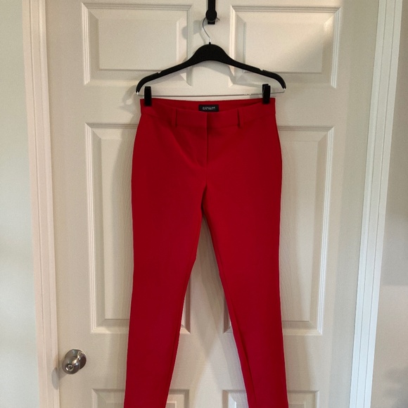 Express Pants - Express Bright Red Stretch Extreme Skinny Christmas Pants